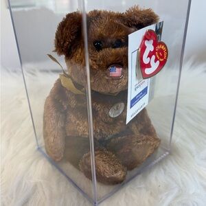 Ty(38)Champion Brown Collectible Bear with Badge